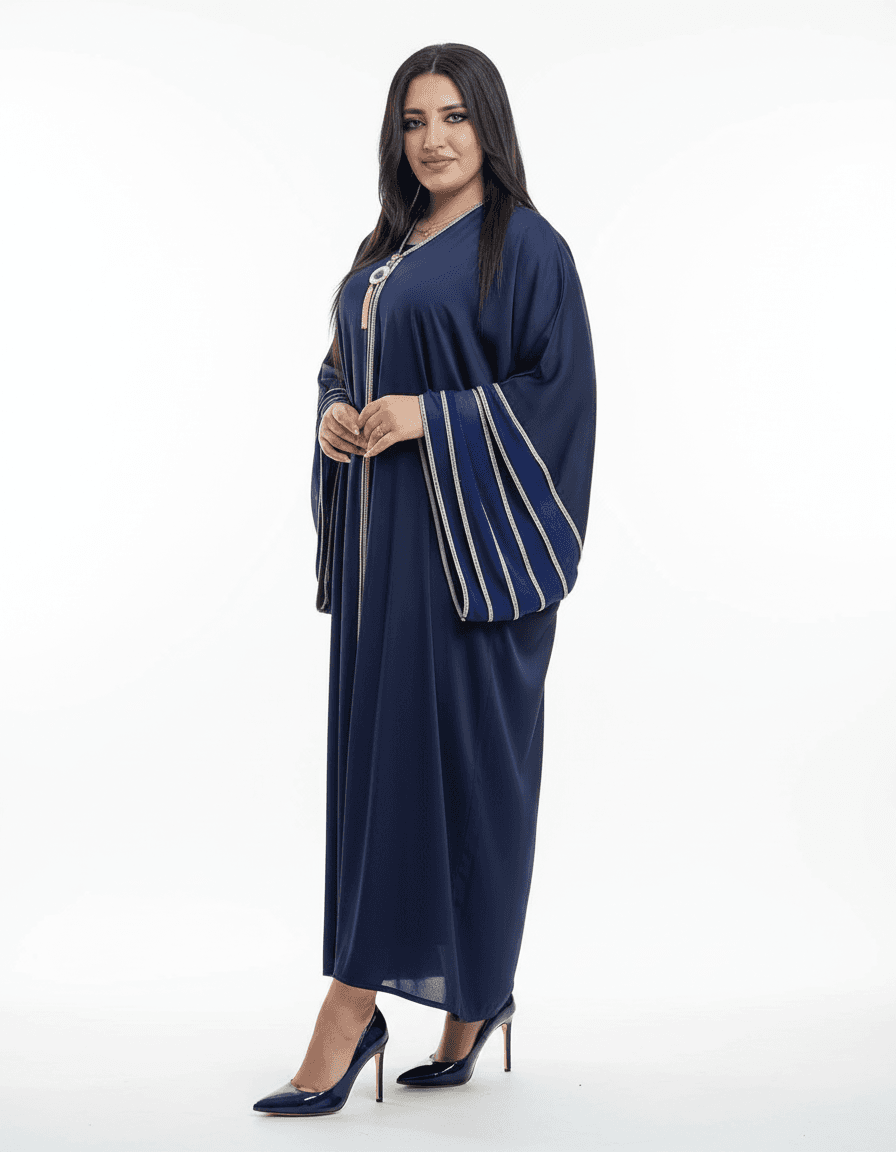 Navy Flow Abaya