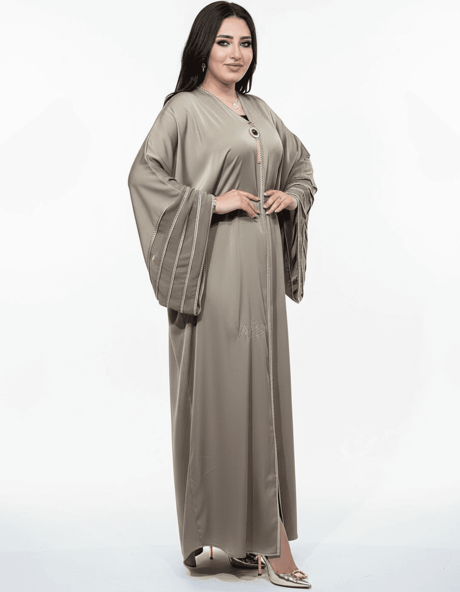 Taupe Flow Abaya